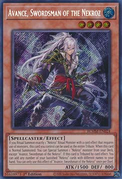 Vorankündiger, Schwertkämpfer der Nekroz BLMM-024 Secret Rare Excellent Deutsch 1. Auflage
