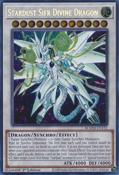 Sternenstaub-Sifr-Götterdrache BLMM-151 Secret Rare Near Mint Deutsch 1. Auflage