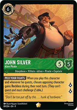 John Silver - Alien Pirate 9FAB-89 Legendary Near Mint Englisch Foil