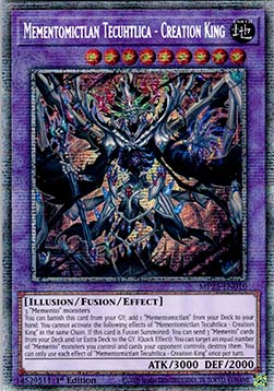Mementomictlan Tecuhtlica - Schöpfungskönig MP25-010 Starlight Rare Near Mint Deutsch 1. Auflage