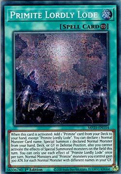 Primite Lordly Lode MP25-114 Secret Rare Good Englisch 1. Auflage