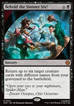 Behold the Sinister Six! SPM-51 Mythic Near Mint Englisch Foil