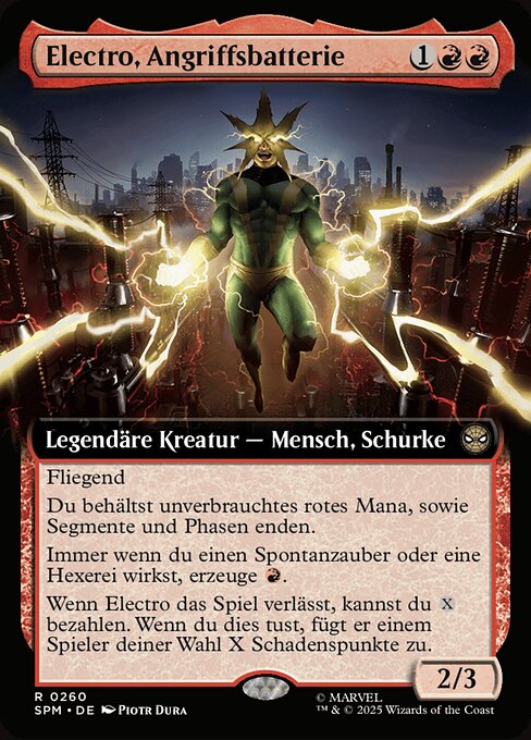 Electro, Angriffsbatterie XSPM-260 Rare Near Mint Deutsch Foil