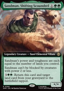 Sandman, wandelbarer Schurke XSPM-266 Rare Excellent Deutsch Foil