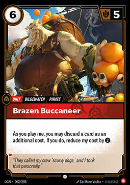 Brazen Buccaneer OGN-002 Common Near Mint Englisch