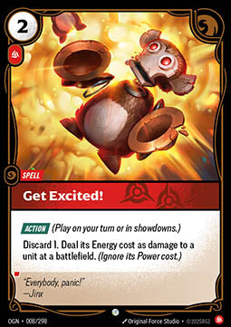 Get Excited! OGN-008 Common Near Mint Englisch Foil