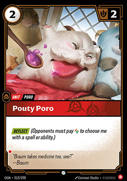 Pouty Poro OGN-013 Common Near Mint Englisch