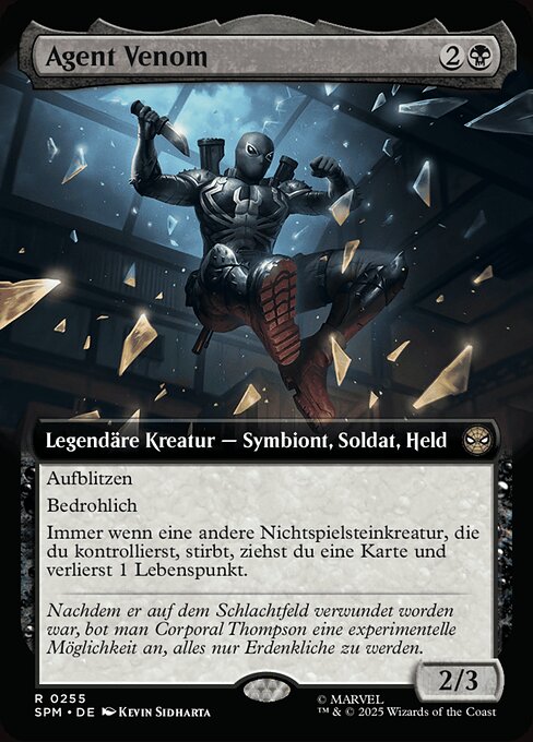 Agent Venom XSPM-255 Rare Near Mint Deutsch Foil