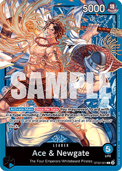 Ace & Newgate (ST22-001) (V.1) ST-22 Leader Near Mint Englisch
