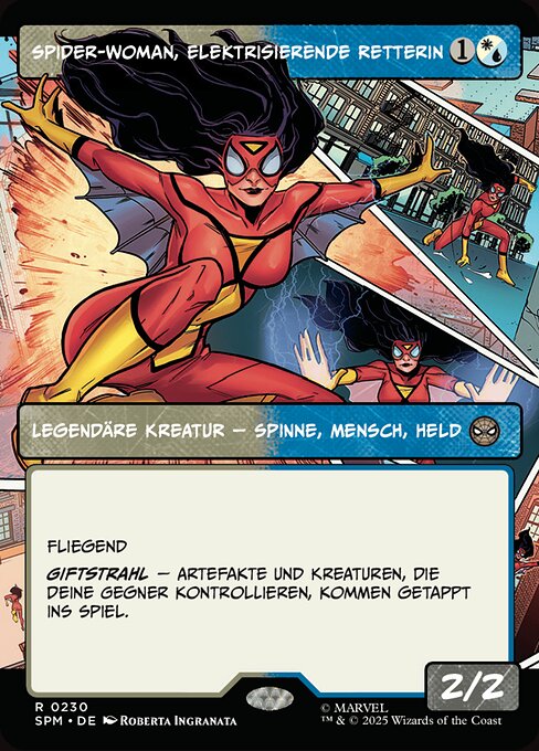 Spider-Woman, elektrisierende Retterin XSPM-230 Rare Excellent Deutsch