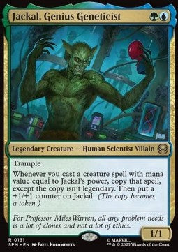 Jackal, Genius Geneticist SPM-131 Rare Near Mint Englisch