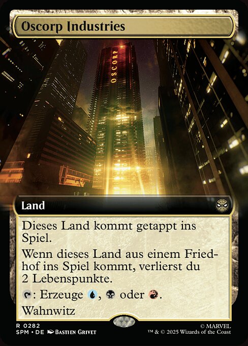 Oscorp Industries XSPM-282 Rare Excellent Deutsch
