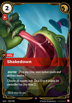 Shakedown OGN-033 Rare Near Mint Englisch Foil
