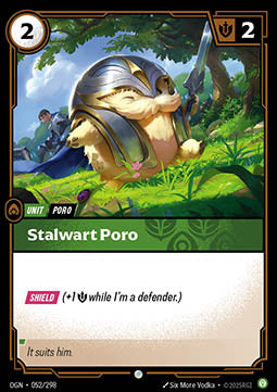 Stalwart Poro OGN-052 Common Near Mint Englisch