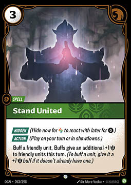 Stand United OGN-053 Common Near Mint Englisch