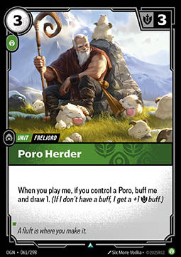 Poro Herder OGN-061 Uncommon Near Mint Englisch