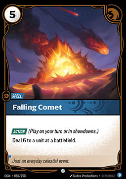 Falling Comet OGN-085 Common Near Mint Englisch Foil
