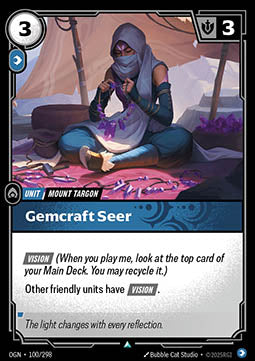 Gemcraft Seer OGN-100 Uncommon Near Mint Englisch Foil