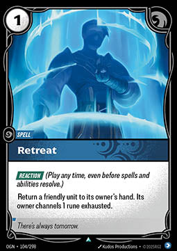Retreat OGN-104 Uncommon Near Mint Englisch Foil