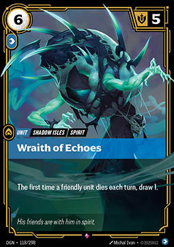Wraith of Echoes OGN-118 Rare Near Mint Englisch Foil