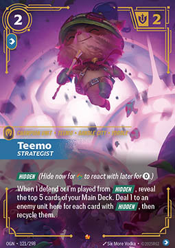 Teemo, Strategist OGN-121 Epic Near Mint Englisch Foil
