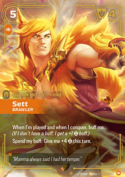 Sett, Brawler OGN-164 Epic Near Mint Englisch Foil