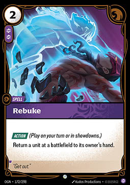 Rebuke OGN-172 Common Near Mint Englisch