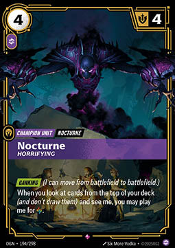 Nocturne, Horrifying OGN-194 Rare Near Mint Englisch Foil