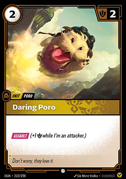 Daring Poro OGN-210 Common Near Mint Englisch