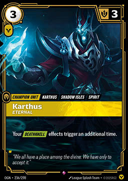 Karthus, Eternal OGN-236 Rare Near Mint Englisch Foil