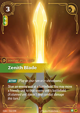Zenith Blade OGN-262 Epic Excellent Englisch