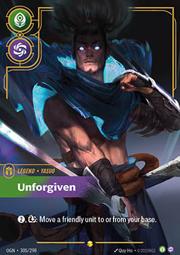 Yasuo, Unforgiven OGN-305 Showcase Near Mint Englisch Foil