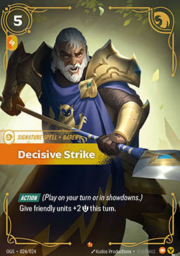 Decisive Strike OGS-024 Epic Near Mint Englisch