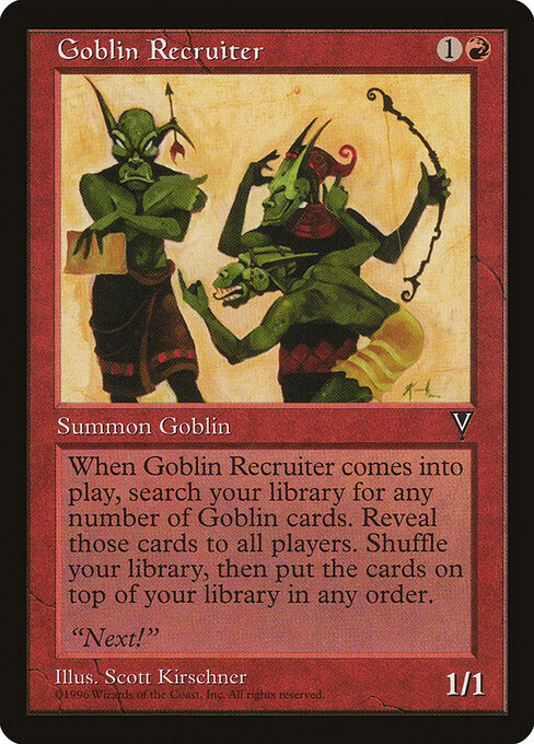 Goblin Recruiter VIS- Uncommon Played Englisch