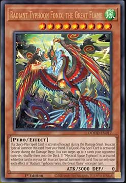 Radiant Typhoon Fonix, the Great Flame DOOD-017 Ultra Rare Near Mint Englisch 1. Auflage