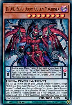 D/D/D Zero Doom Queen Machinex DOOD-003 Ultra Rare Near Mint Englisch 1. Auflage