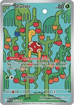 Shuckle MEG-136 Illustration Rare Near Mint Englisch