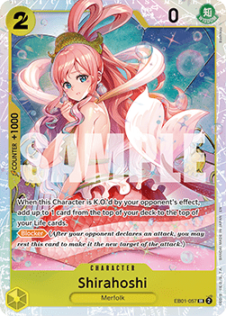 Shirahoshi (EB01-057) PRB02 Super Rare Near Mint Englisch