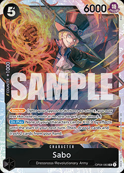 Sabo (OP04-083) PRB02 Super Rare Near Mint Englisch