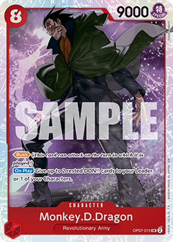 Monkey.D.Dragon (OP07-015) PRB02 Super Rare Excellent Englisch
