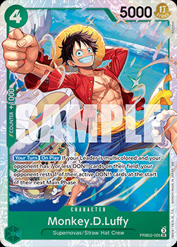 Monkey.D.Luffy (PRB02-005) (V.1) PRB02 Super Rare Near Mint Englisch