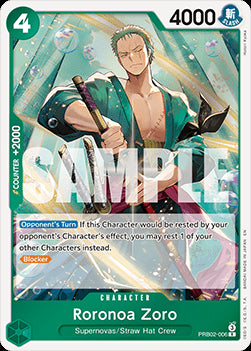 Roronoa Zoro (PRB02-006) (V.1) PRB02 Rare Near Mint Englisch