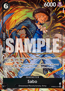 Sabo (PRB02-014) (V.2) PRB02 Alternate Art Near Mint Englisch