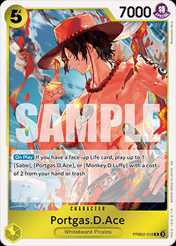 Portgas.D.Ace (PRB02-018) (V.1) PRB02 Rare Near Mint Englisch