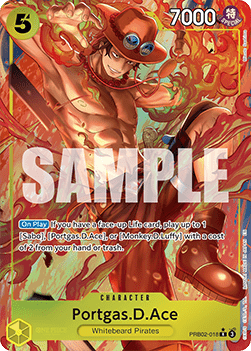 Portgas.D.Ace (PRB02-018) (V.2) PRB02 Alternate Art Near Mint Englisch