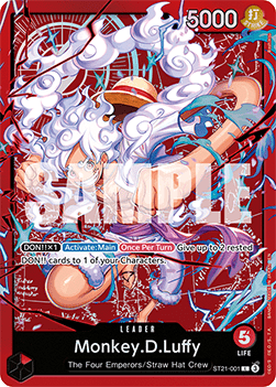 Monkey.D.Luffy (ST21-001) (V.1) LD01 Leader Good Englisch