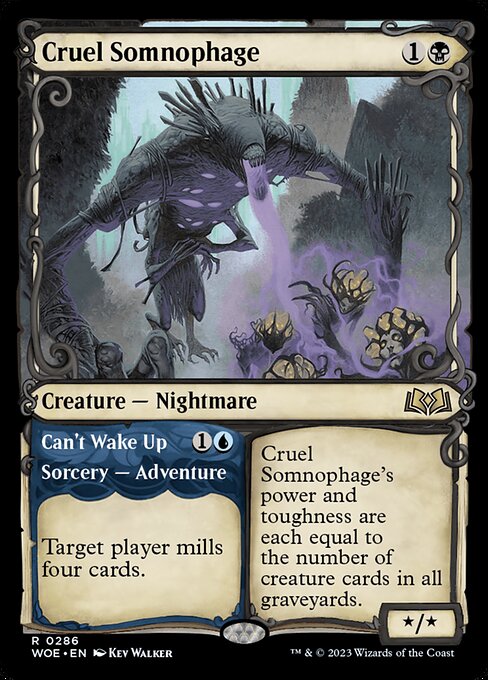 Cruel Somnophage // Can't Wake Up - Back Face