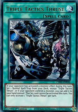 Stoß der drei Taktiken (V.1) CH01-030 Ultra Rare Near Mint Deutsch 1. Auflage