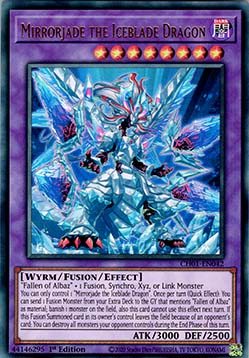 Spiegeljade der Eisklingen-Drache CH01-042 Ultra Rare Excellent Deutsch 1. Auflage