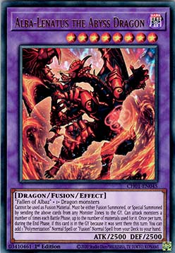 Alba-Lenatus der Abgrunddrache CH01-045 Ultra Rare Excellent Deutsch 1. Auflage